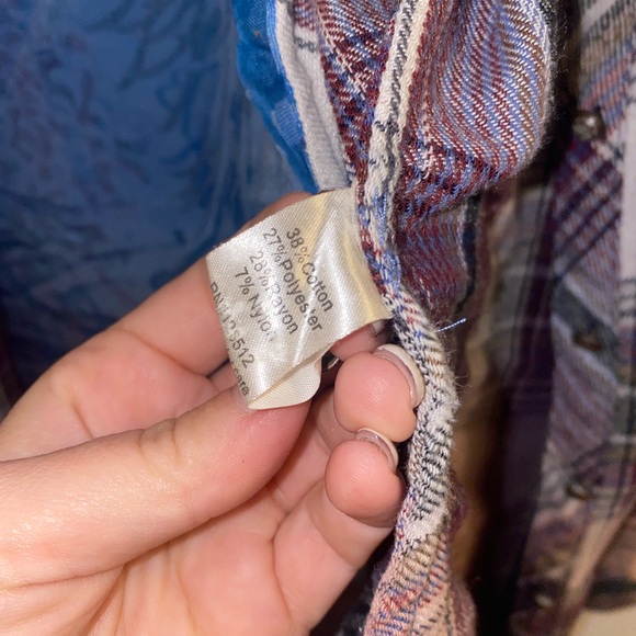 Aratta Silent Gourney women’s Multi Fabric Flannel Button Up size small - Picture 4 of 8